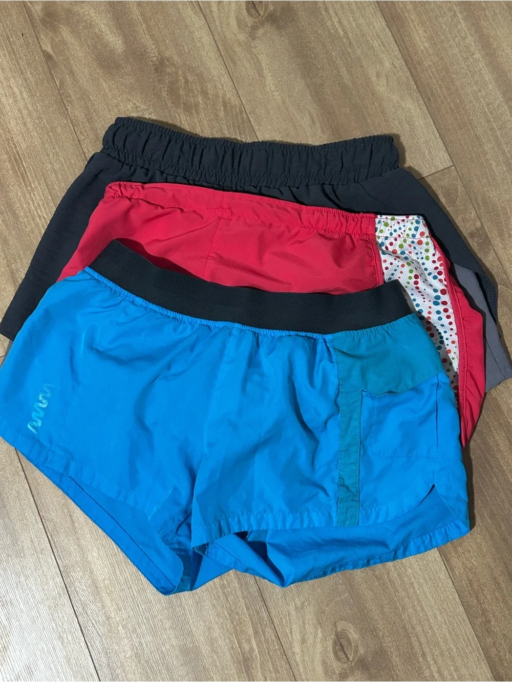 3 pack Athletic Shorts - gray, blue, pink - Picture 1 of 15